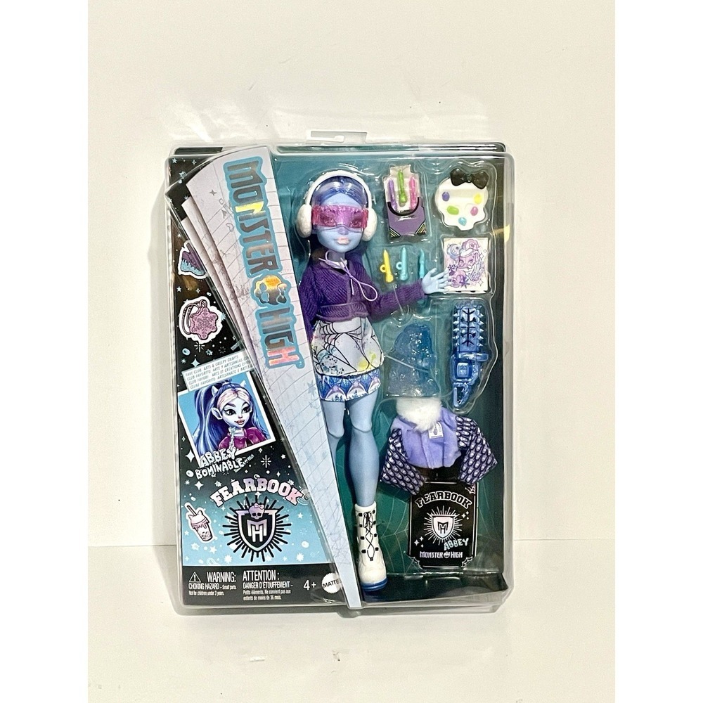 Mattel Monster High Abbey Bominable Fearbook Fashion Doll 11in New In Box